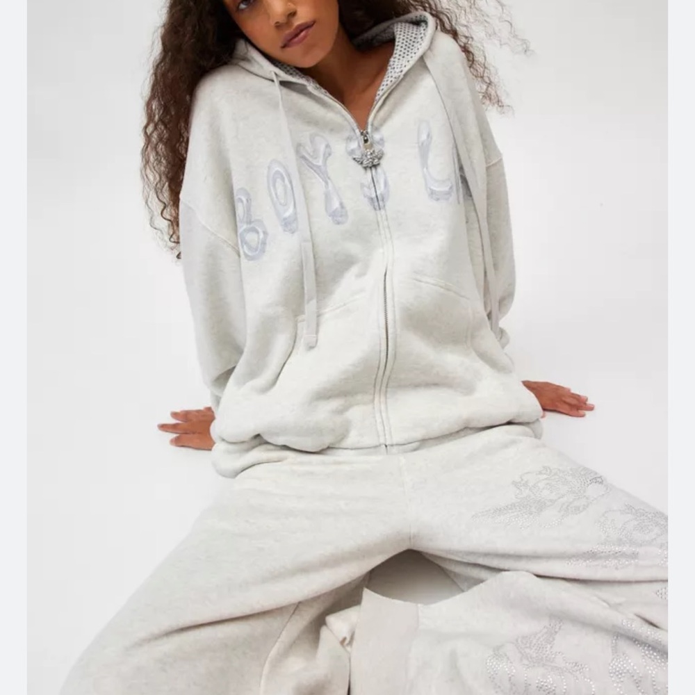 Boys Lie Candy Queen Zip Up Hoodie M/L like new